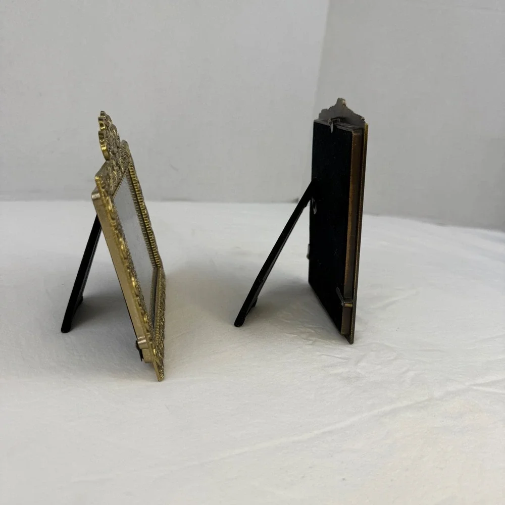 Philip Whitney LTD Vintage Gold Ornate Metal Picture Frames Set of 2